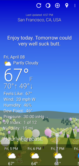 What The Forecast app